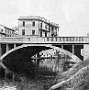 il ponte tra le riviere Mussato e San Benedetto, costruito nei primi anni Cinquanta